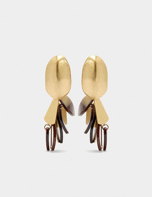 Aretes largos Trend Extra con acabado brillante 1
