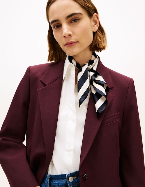 Mascada Tommy Hilfiger estampada de seda para mujer