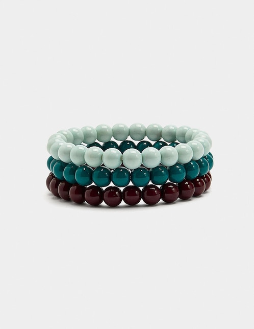 Set pulsera Parfois Wine & Dine acabado brillante