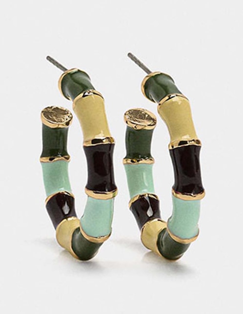 Aretes largos Wine & Dine con acabado brillante 1