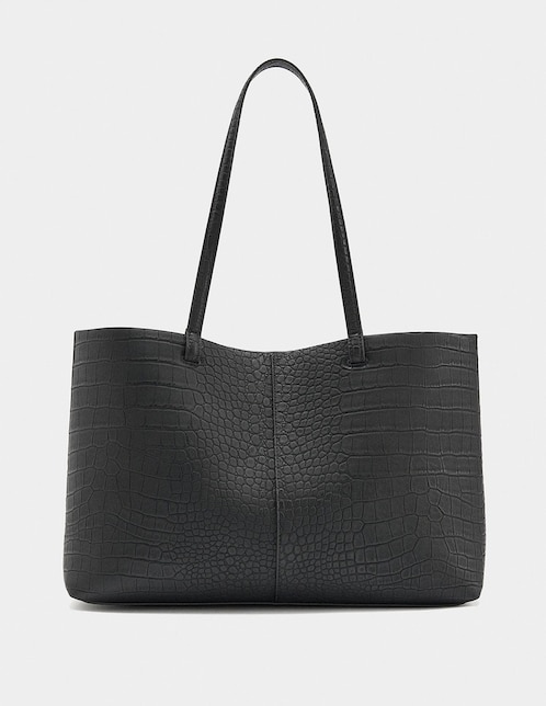 Bolsa shopper Malva para mujer 1