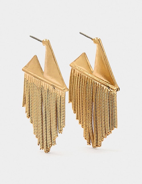 Aretes largos Parfois con acabado brillante