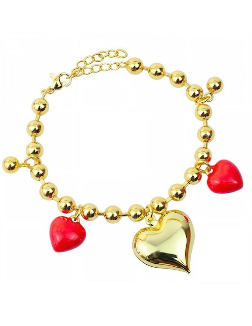 Pulsera Yoiko 18 K Encanto acabado baño de oro