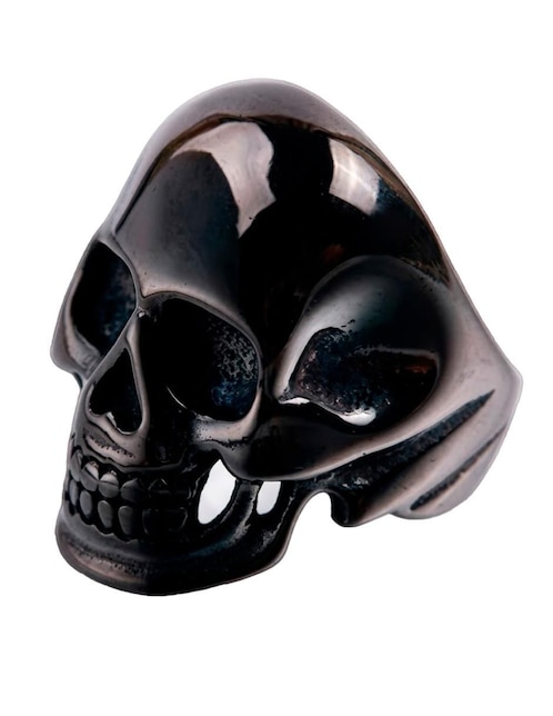 Anillo de calavera brillante 1