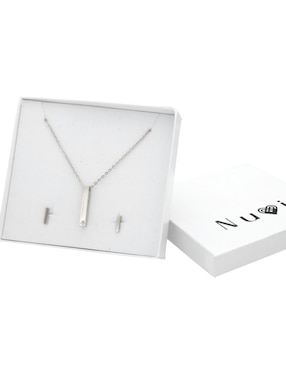 Set collar y aretes Nuvi