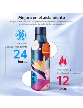 Termo Genérica de acero inoxidable con tapa rosca 550 ml