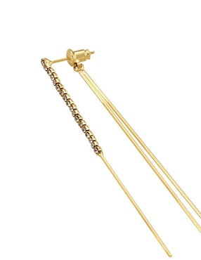 Aretes Unlimited By Ob con acabado chapa de oro cristal