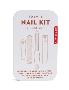 Set de manicure manual Kikkerland de acero inoxidable con 4 piezas