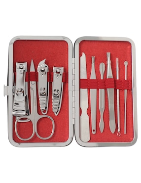 Set De Manicure Manual LIEB De Acero Inoxidable 11 Piezas