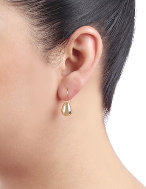 Aretes de gota Unlimited By Ob con acabado chapa de oro