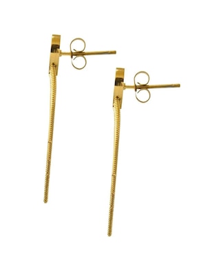 Aretes de corazón Nuvi con acabado brillante