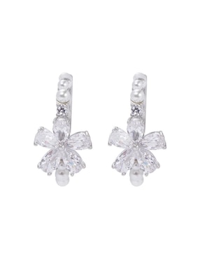 Aretes Huggies De Flor Unlimited By Ob Zirconia