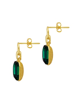 Aretes de rectángulo Unlimited By Ob con acabado brillante cristal