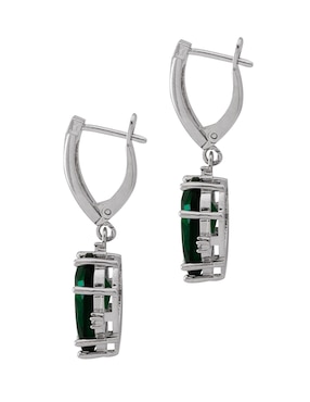 Aretes de gota Unlimited By Ob con acabado baño rodio zirconia