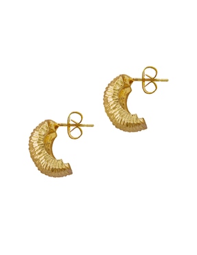 Aretes cuadrados Unlimited By Ob con acabado chapa de oro