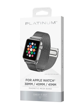 Extensible para reloj Platinum para Apple de metal