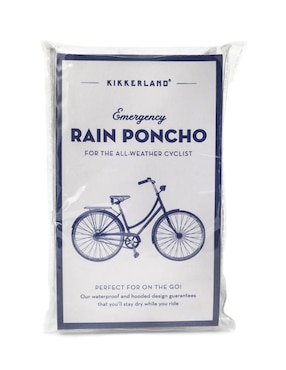 Impermeable con capucha Kikkerland para mujer