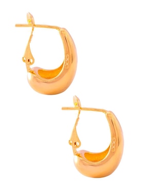 Aretes de gota Unlimited By Ob con acabado chapa de oro