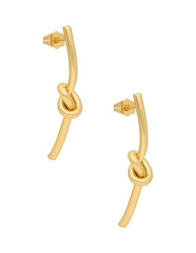 Aretes de barra Nuvi con acabado brillante