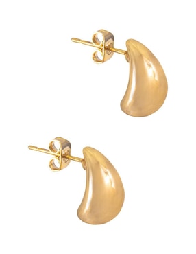 Aretes de gota Unlimited By Ob con acabado chapa de oro