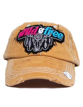 Gorra Con Visera Curva Pook Frase Wild And Free Adulto