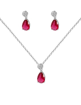 Aretes y collar de gota Unlimited by Ob zirconia