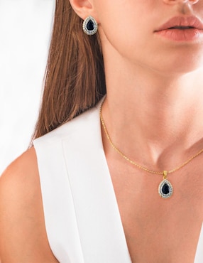 Aretes y collar de gota Unlimited by Ob zirconia