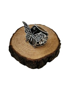 Anillo de mariposa Vadalú Plata P 925 de plata pulido