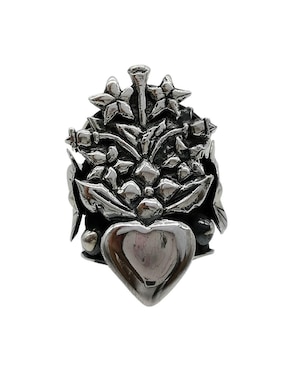 Anillo De Corazón Vadalú Plata Frida P925 De Plata