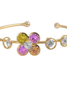 Brazalete Unlimited By Ob 18 K con acabado chapa de oro