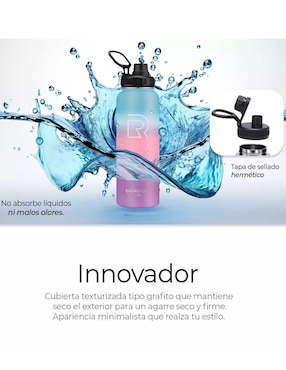 Botella de agua Genérica de acero con tapa a prueba de derrame 946 ML