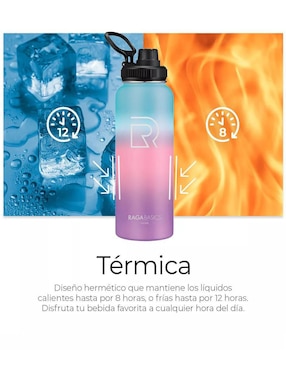 Botella de agua Genérica de acero con tapa a prueba de derrame 946 ML