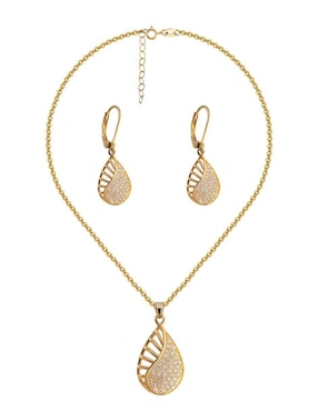 Aretes y collar de gota Unlimited by Ob zirconia