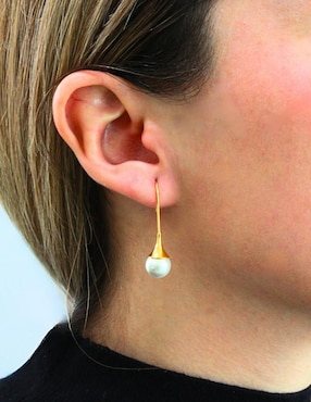 Aretes Nuvi con acabado brillante