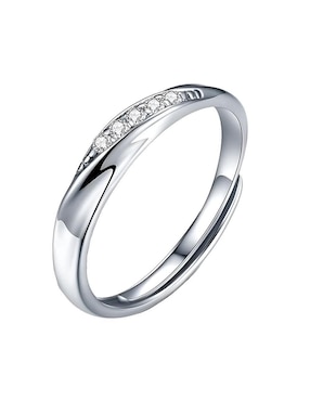 Set anillo Wünd P 925 de plata piedra lunar brillante