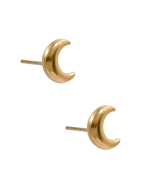 Set de aretes circulares Bizou con acabado brillante fantasía