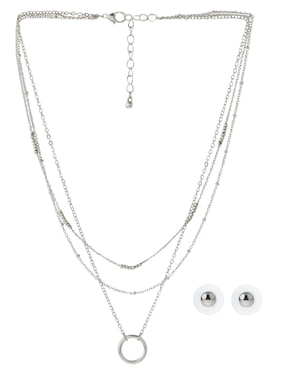 Aretes y collar circular MAP