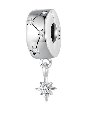 Charm De Estrella Ame Jewelry Collection De Plata P 925 Zirconia