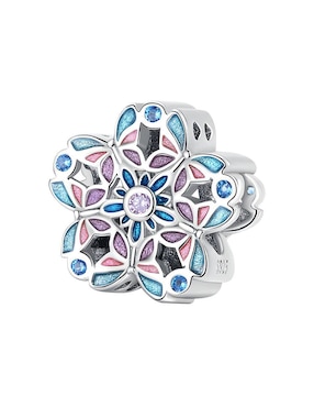 Charm De Flor Ame Jewelry Collection De Plata P 925 Zirconia