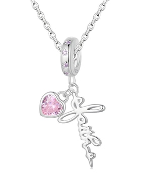 Charm de corazón Ame Jewelry Collection de plata P 925 zirconia