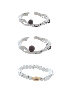Set anillo Map brillante