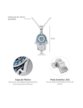 Collar de mano de fátima Chulada Beauty de plata P 925