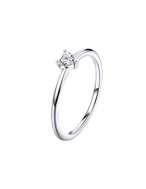 Anillo de corazón Chulada Beauty de plata circonita brillante