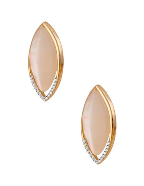 Aretes ovalados Unlimited By Ob con acabado pavé zirconia