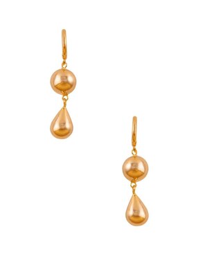 Aretes de gota Unlimited By Ob con acabado chapa de oro