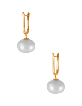 Aretes redondos Unlimited By Ob con acabado pavé perla