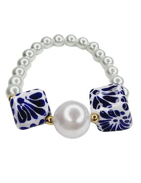 Pulsera Maria Rayuela Talavera con acabado esmaltado