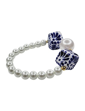 Pulsera Maria Rayuela Talavera con acabado esmaltado
