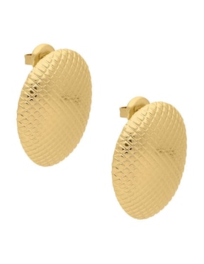 Aretes ovalados Nuvi con acabado brillante
