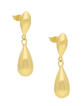 Aretes de gota Nuvi con acabado brillante